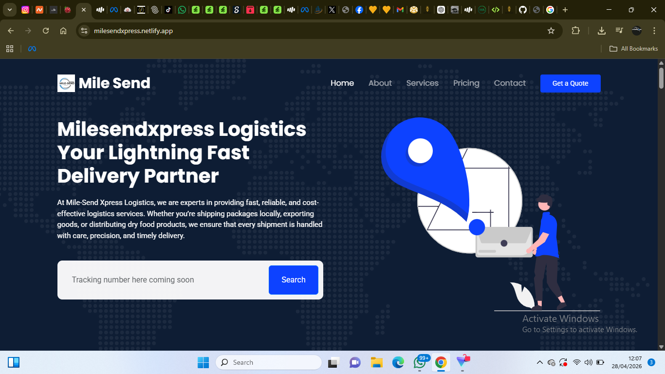 🚚 Milesendxpress Logistics